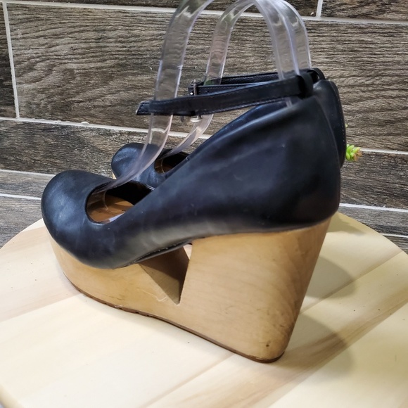 Deena & Ozzzy Platform Wedge Shoes Size 8 - Picture 2 of 8